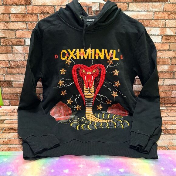 CRIMINAL DAMAGE Men’s Hoodie Snake size M - Picture 2 of 10